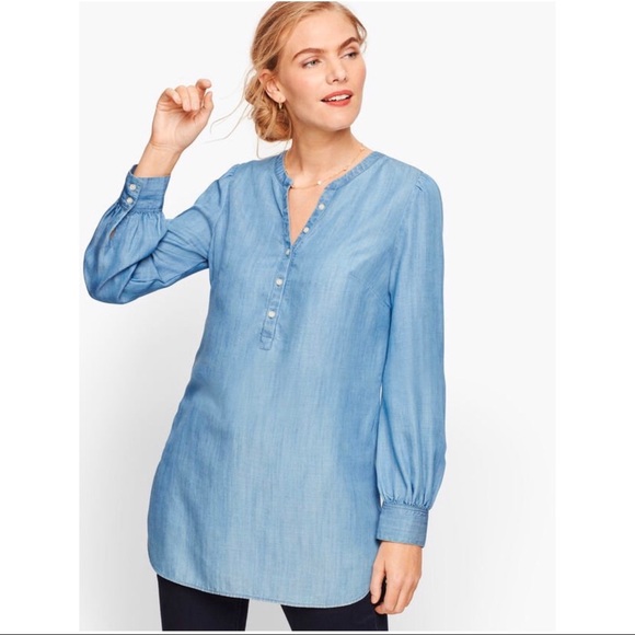 Talbots Tops - NWT Talbots Popover Chambray
